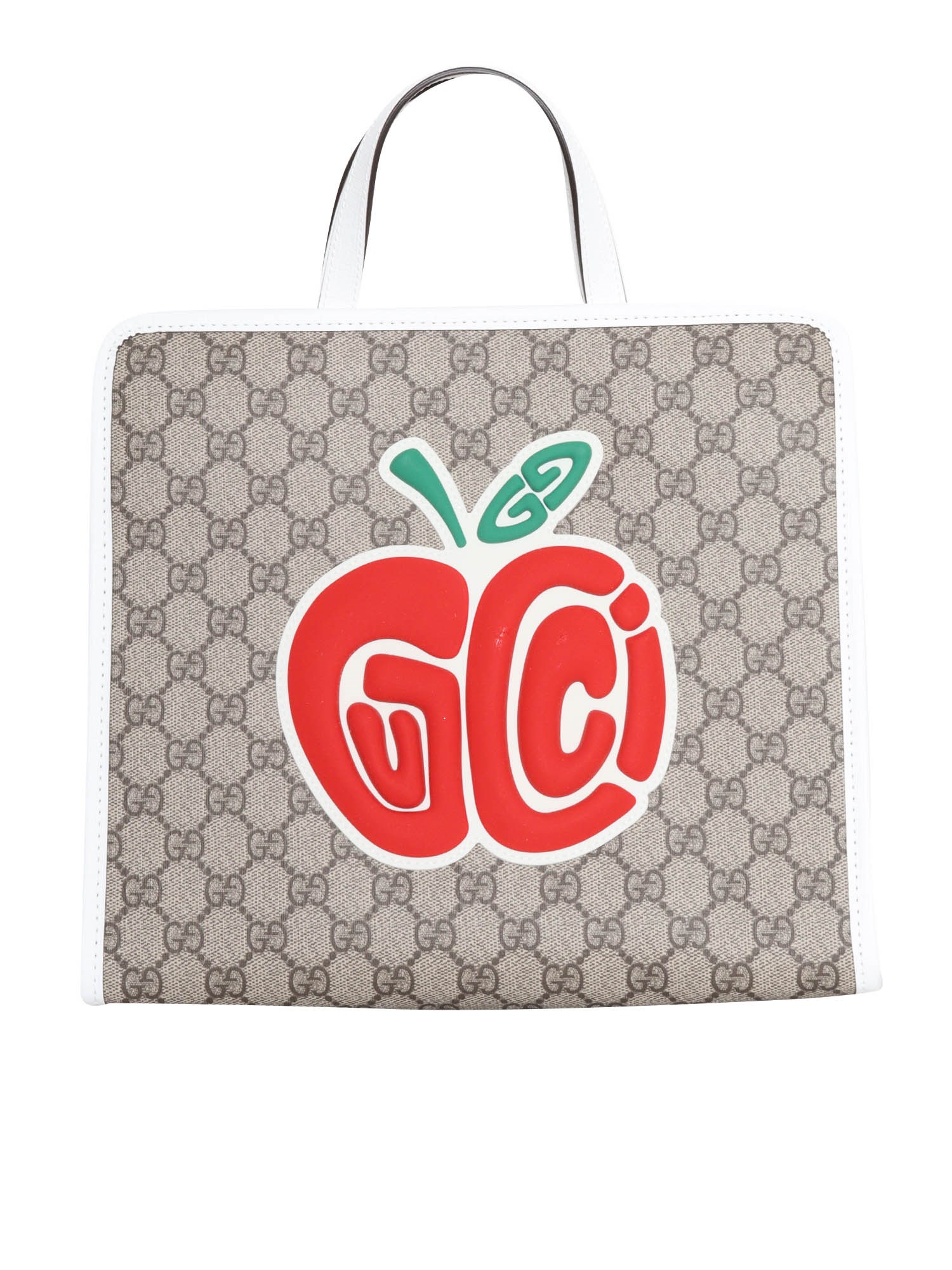 Gucci Gg Patch Tote Bag In Brown