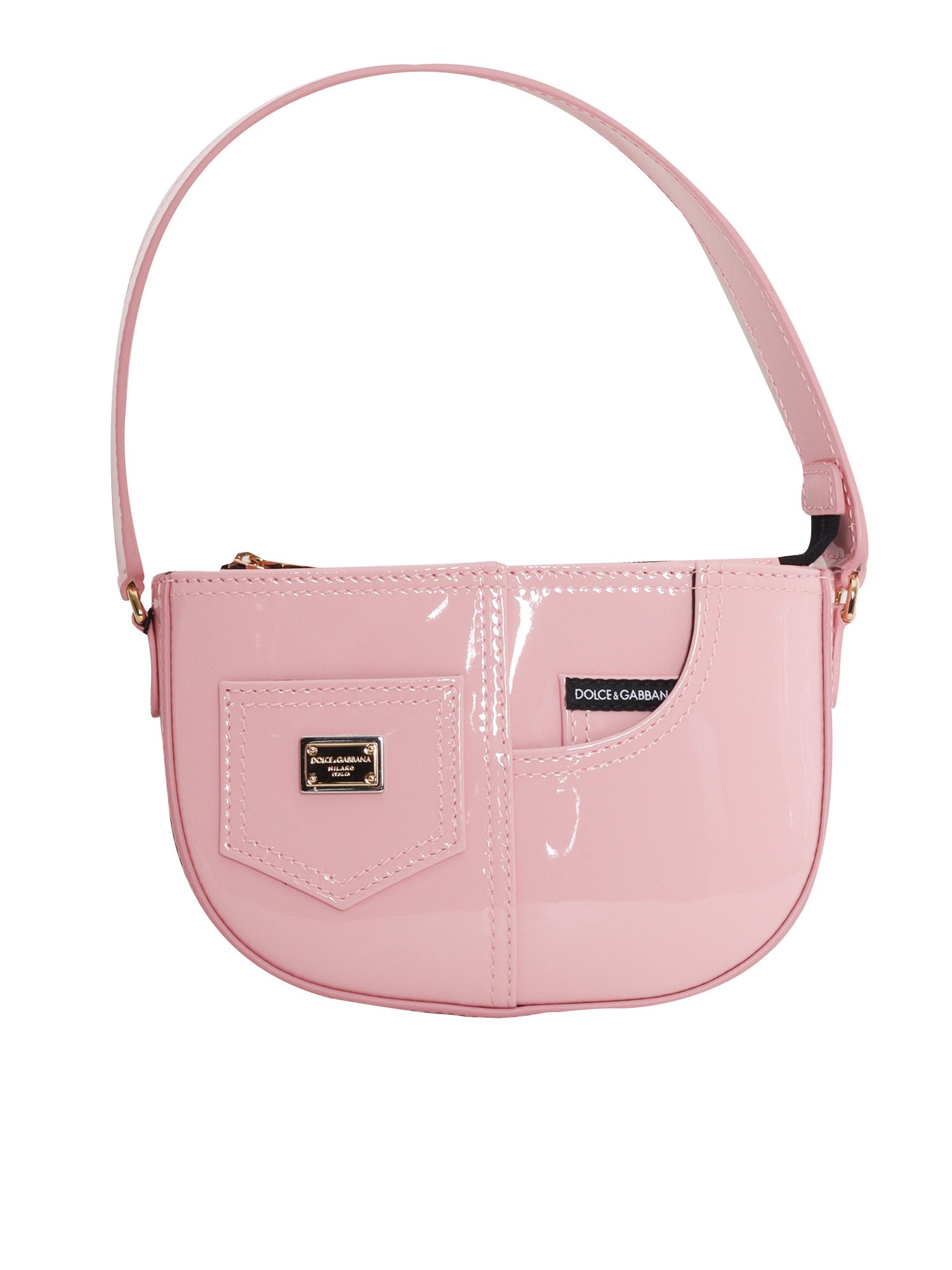 Dolce & Gabbana Junior Logo Shoulder Bag In Pink
