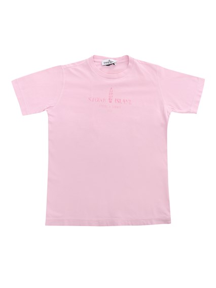 Stone Island Pink t-shirt with prints
