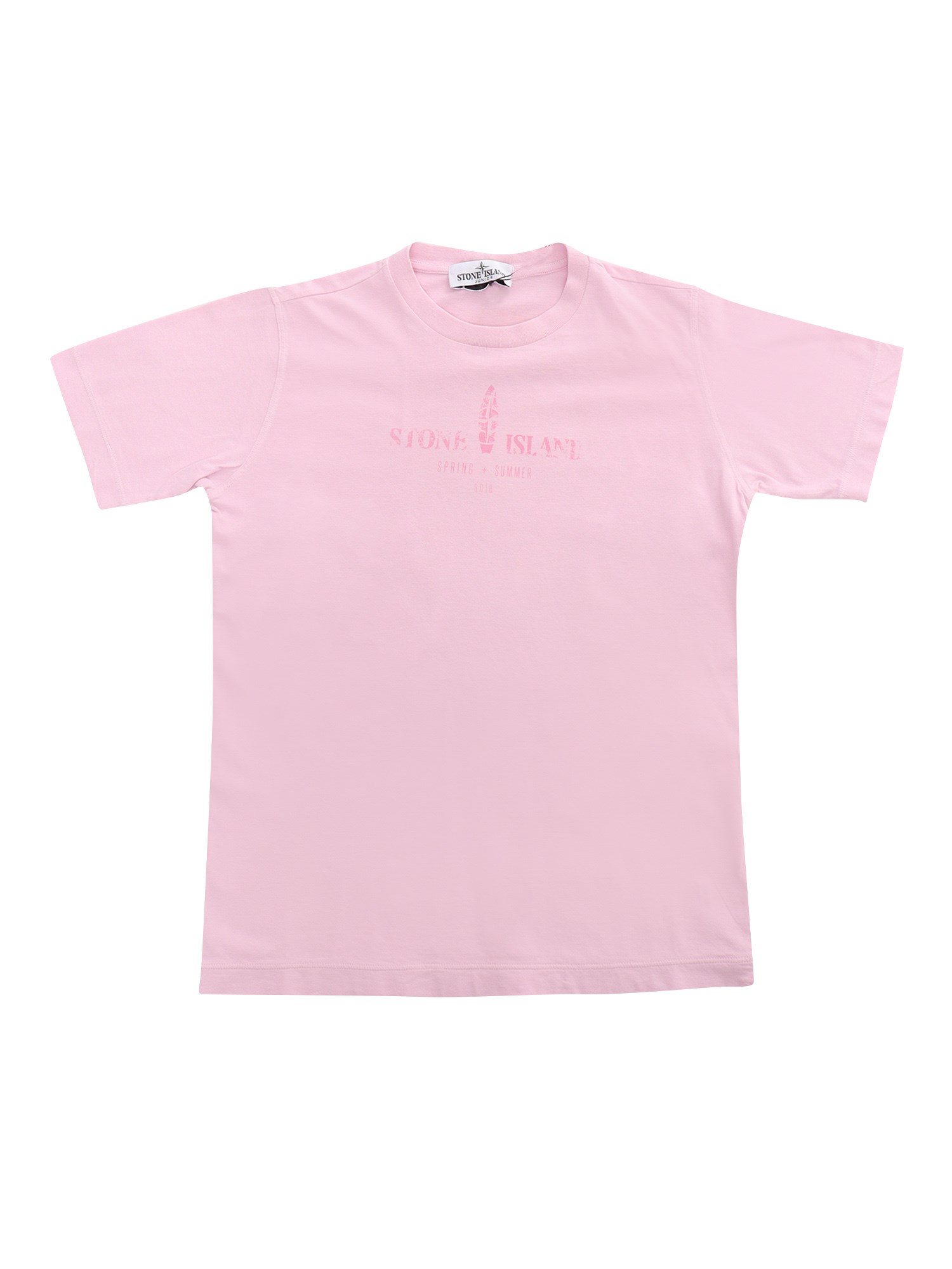 Stone Island Pink T-shirt With Prints