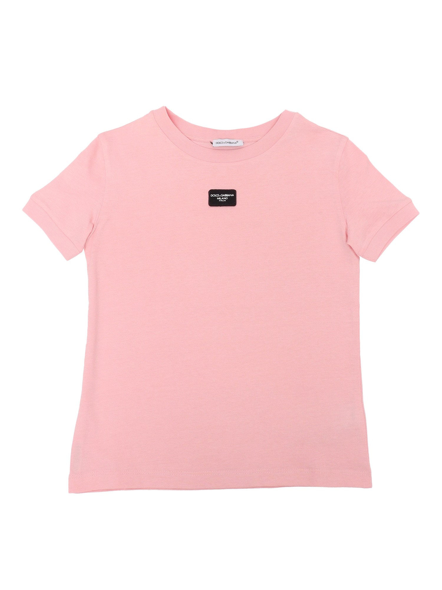 Dolce & Gabbana Junior Pink D&g T-shirt For Girls