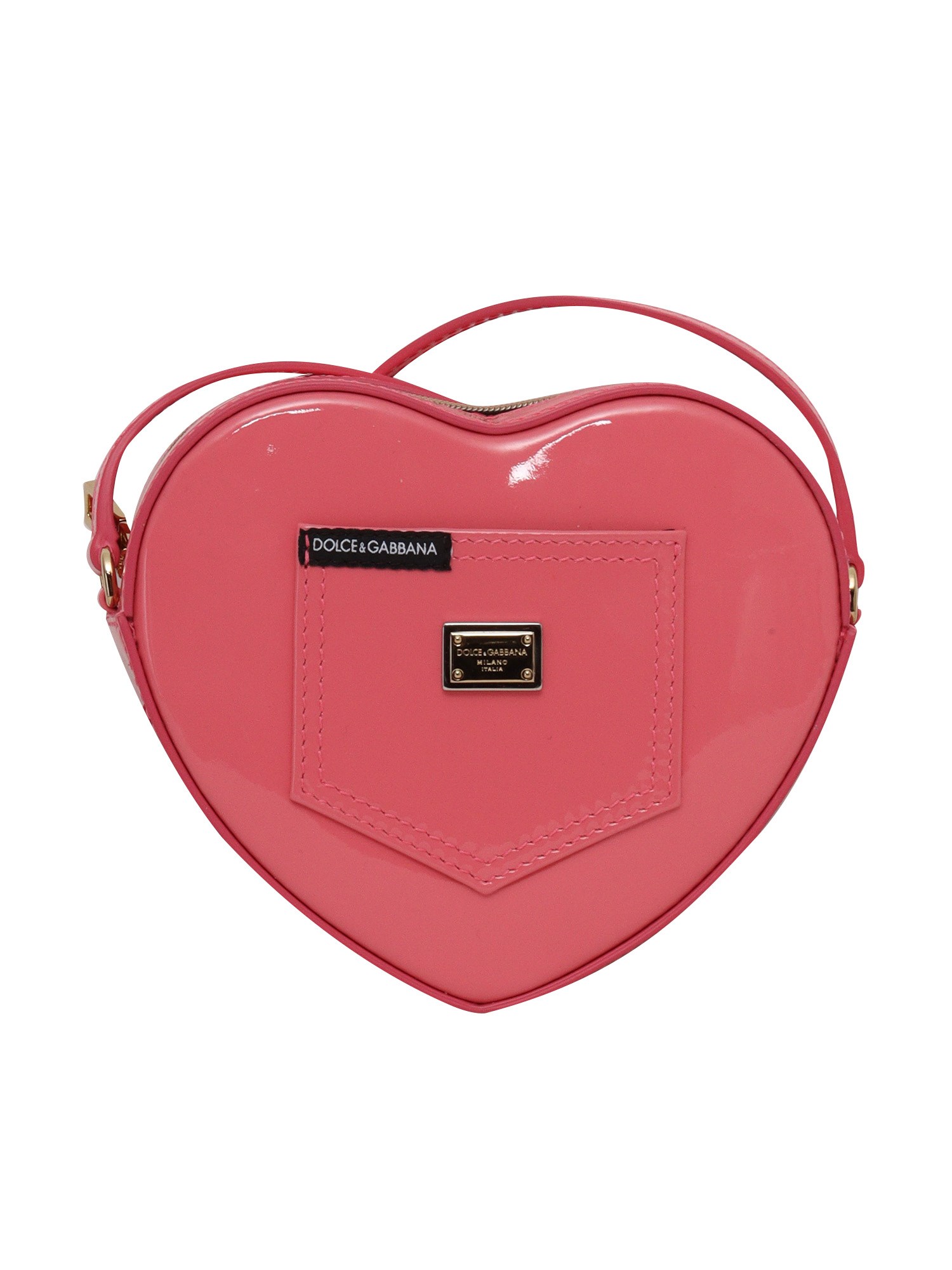 Dolce & Gabbana Junior Heart Shaped Bag In Pink