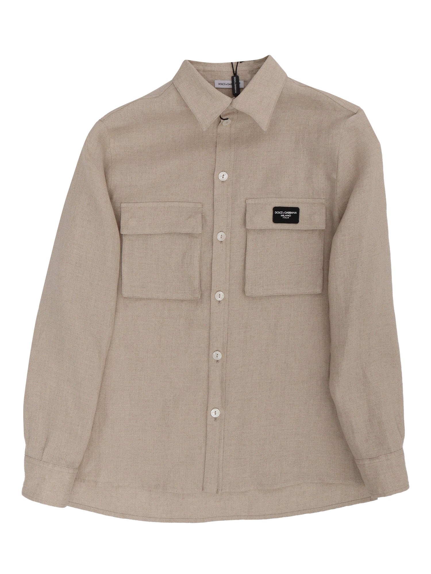 Dolce & Gabbana Junior Camicia In Lino