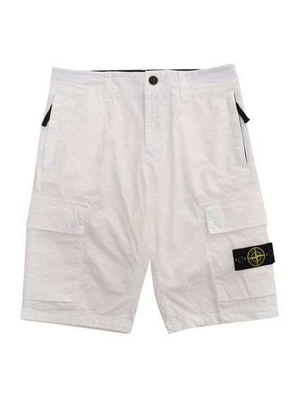 Stone Island White Bermuda shorts