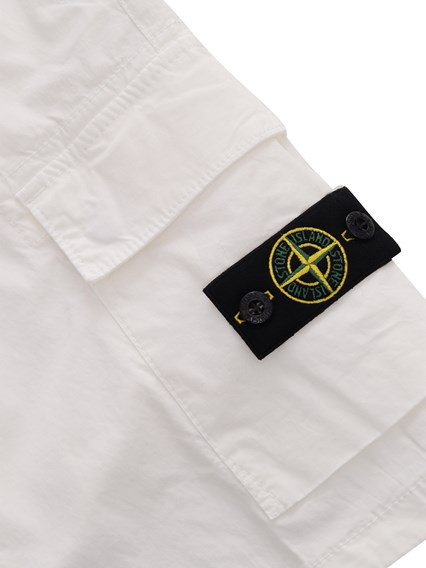 Stone Island White Bermuda shorts
