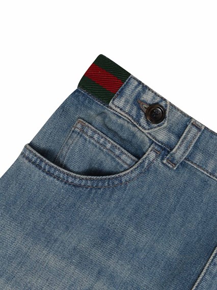 GUCCI KIDS GG straight jeans