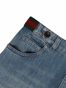 GUCCI KIDS GG straight jeans