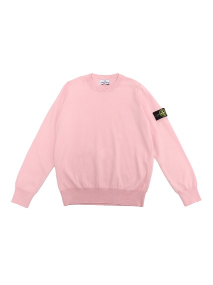 Stone Island Pink sweatshirt with logo
