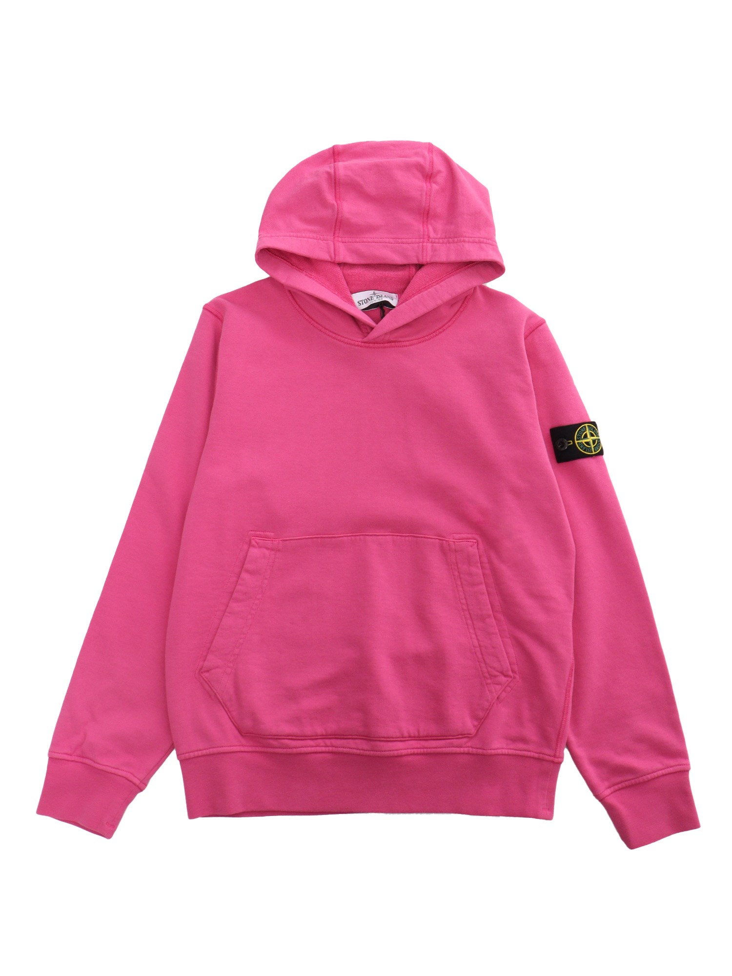 Stone Island Pink Hoodied Sweatshirt