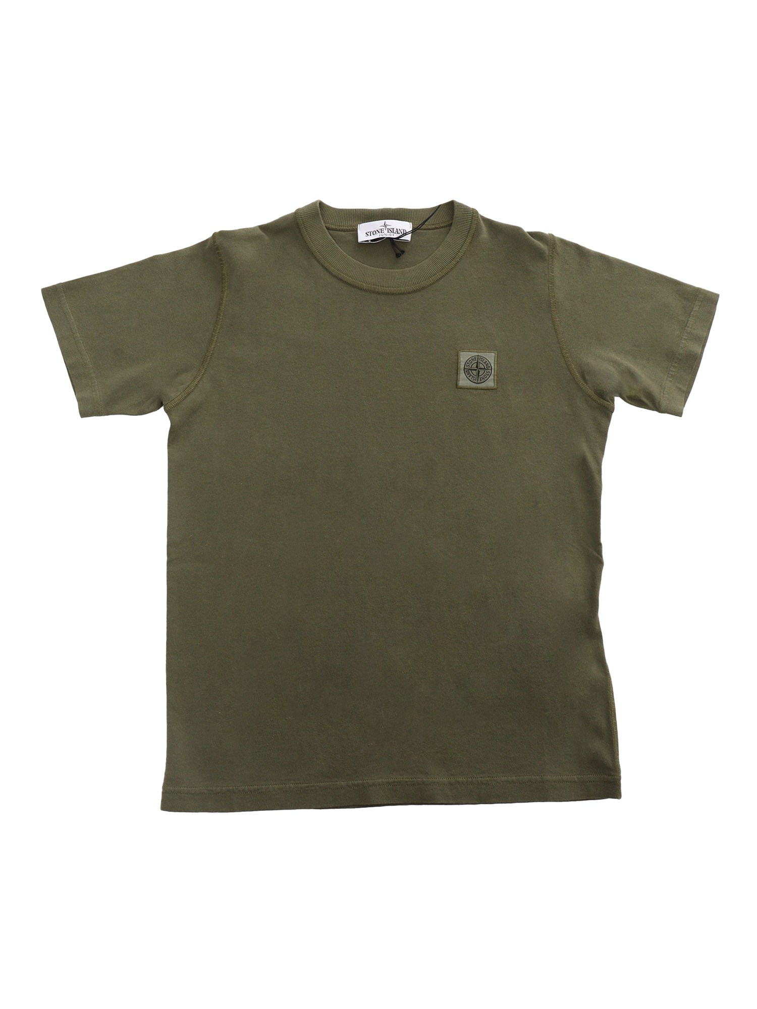 Stone Island Military Green T-shirt In Brown