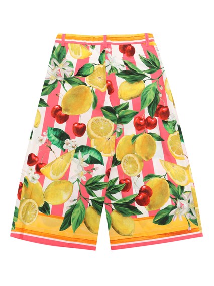 Dolce & Gabbana Junior Pantalone con stampa limoni
