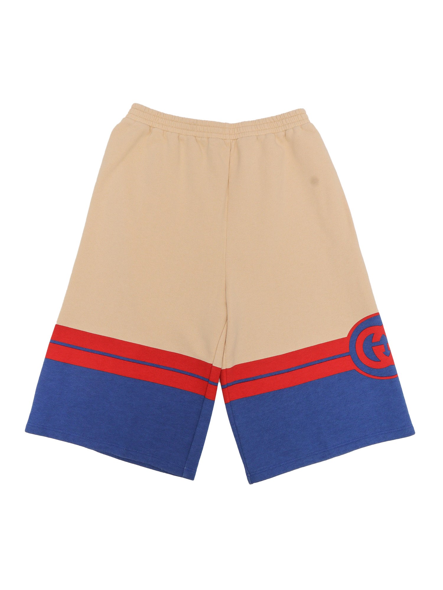 Gucci Bermuda Shorts In Gg Jersey Cotton In White