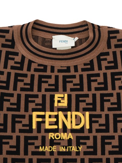 Fendi Jr PULLOVER FF KNIT