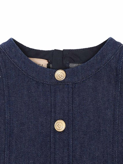 GUCCI KIDS Denim GG dress