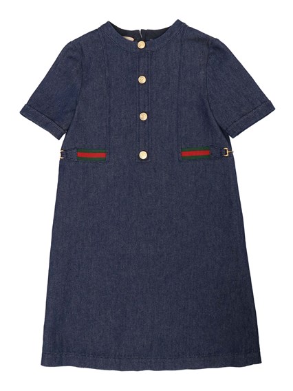 GUCCI KIDS Denim GG dress