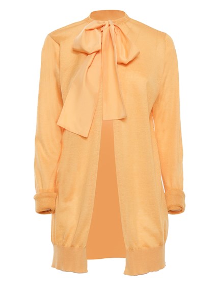 FABIANA FILIPPI Orange cardigan with bow