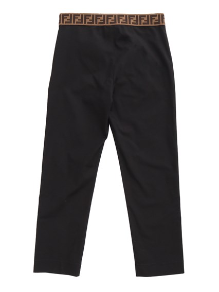 Fendi Jr Black gabardine trousers