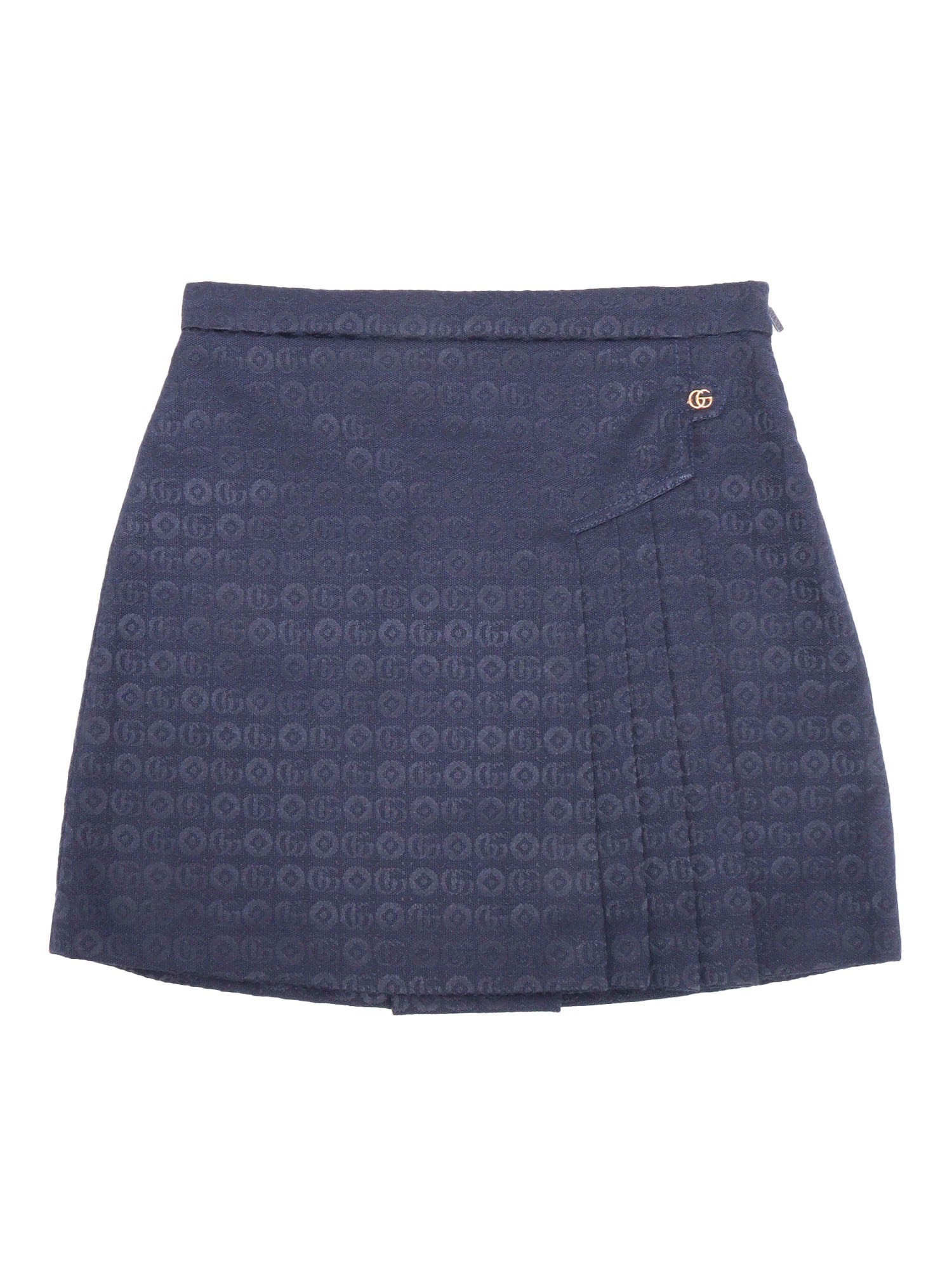 Gucci Gg Dots Skirt In Blue