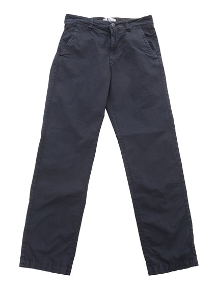 Stone Island Blue straight leg trousers