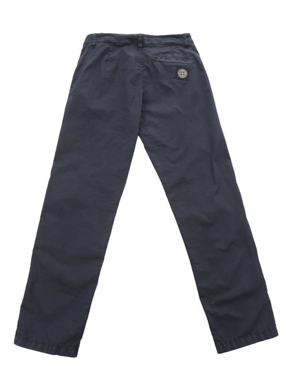 Stone Island Blue straight leg trousers