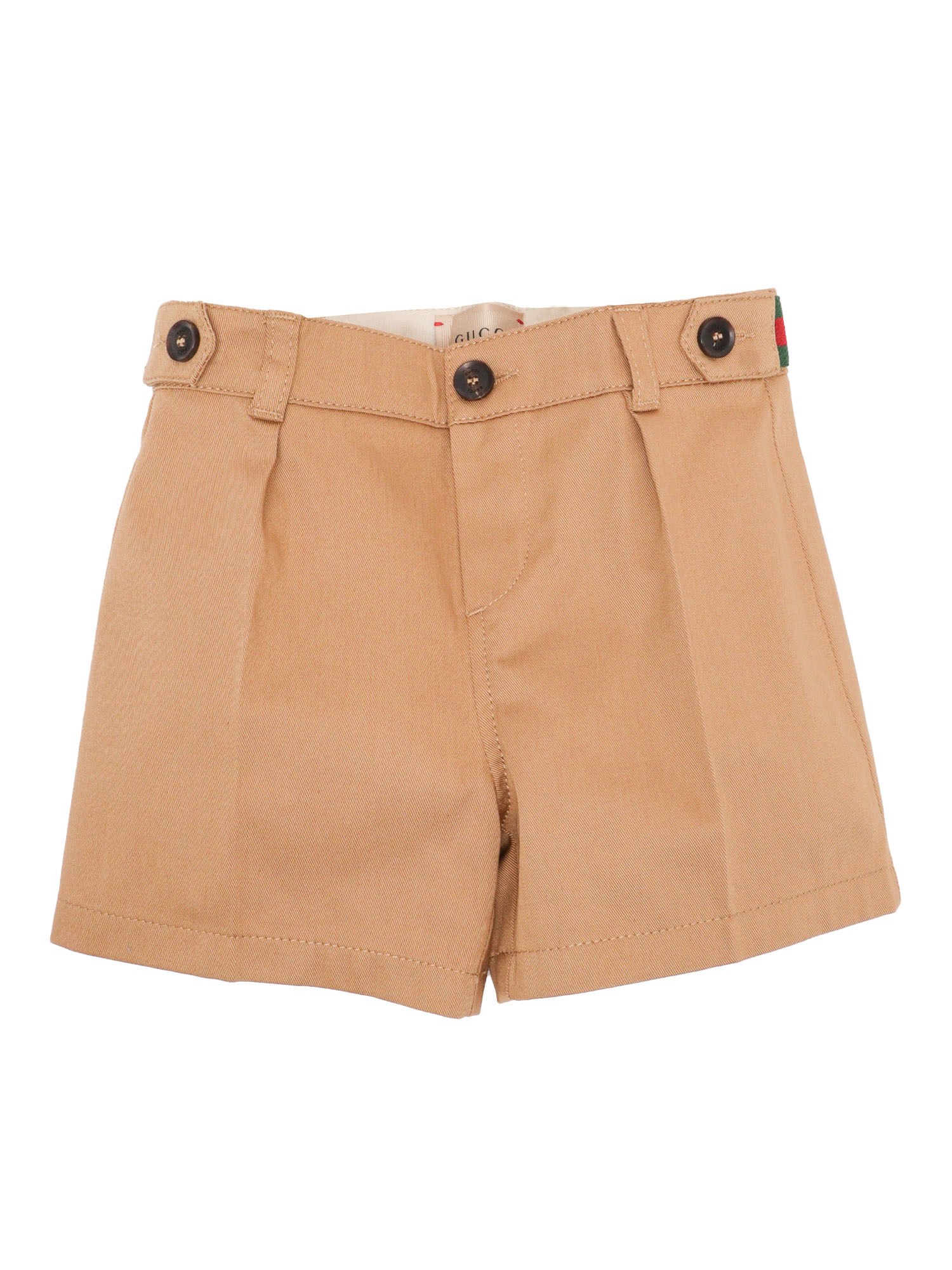 Gucci Gabardine Shorts In Brown