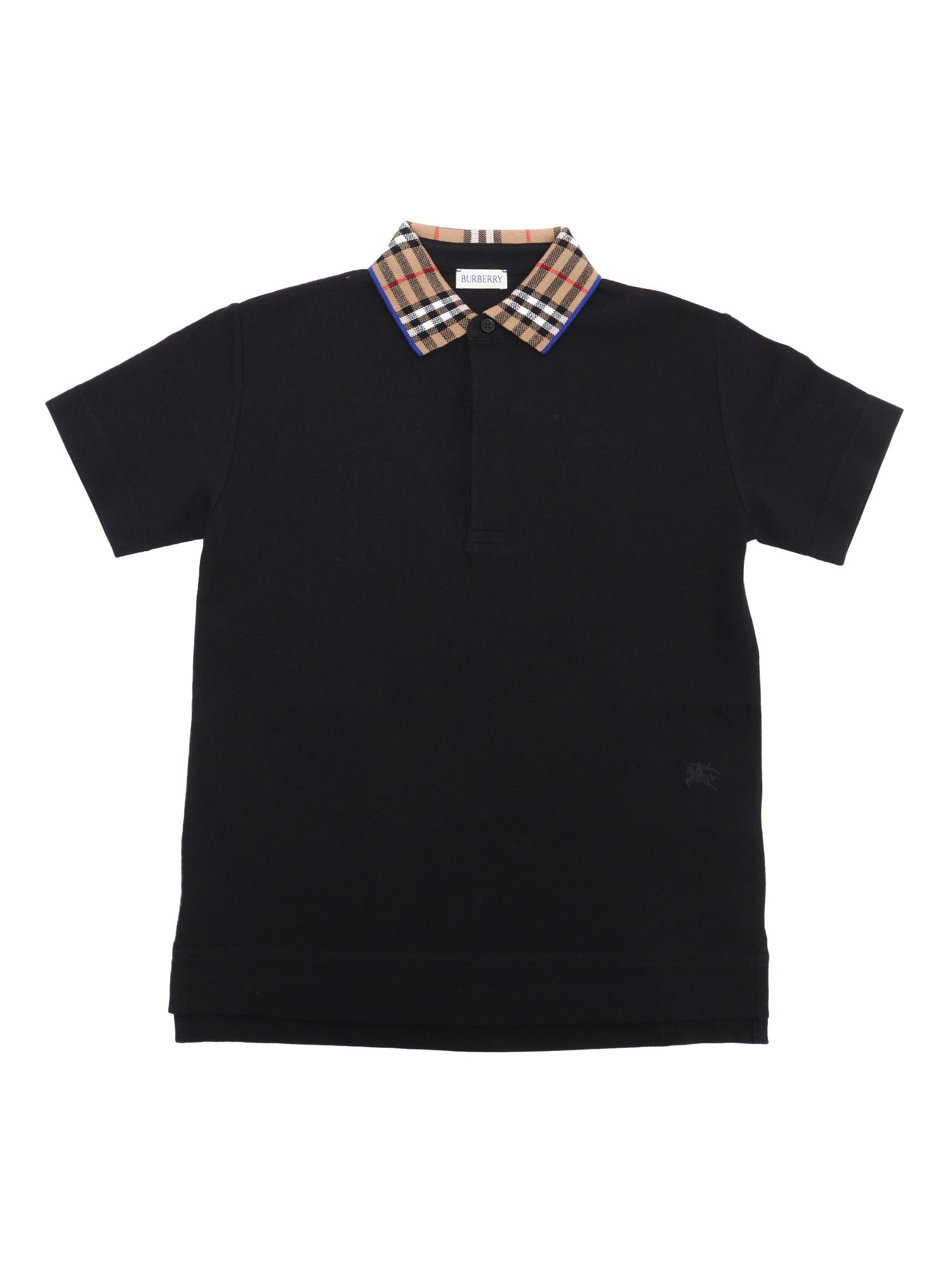 Burberry Polo T-shirt In Black