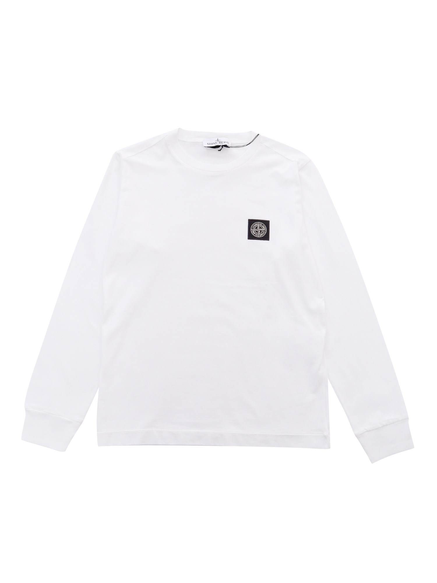 Stone Island White Sweater With Logo