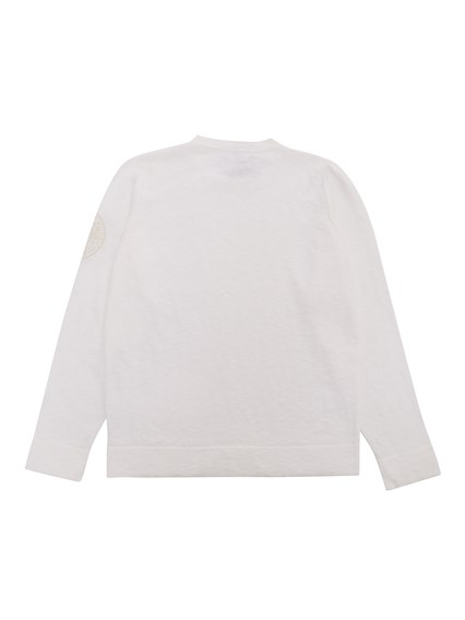 Stone Island White sweater with logo