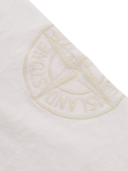 Stone Island White sweater with logo