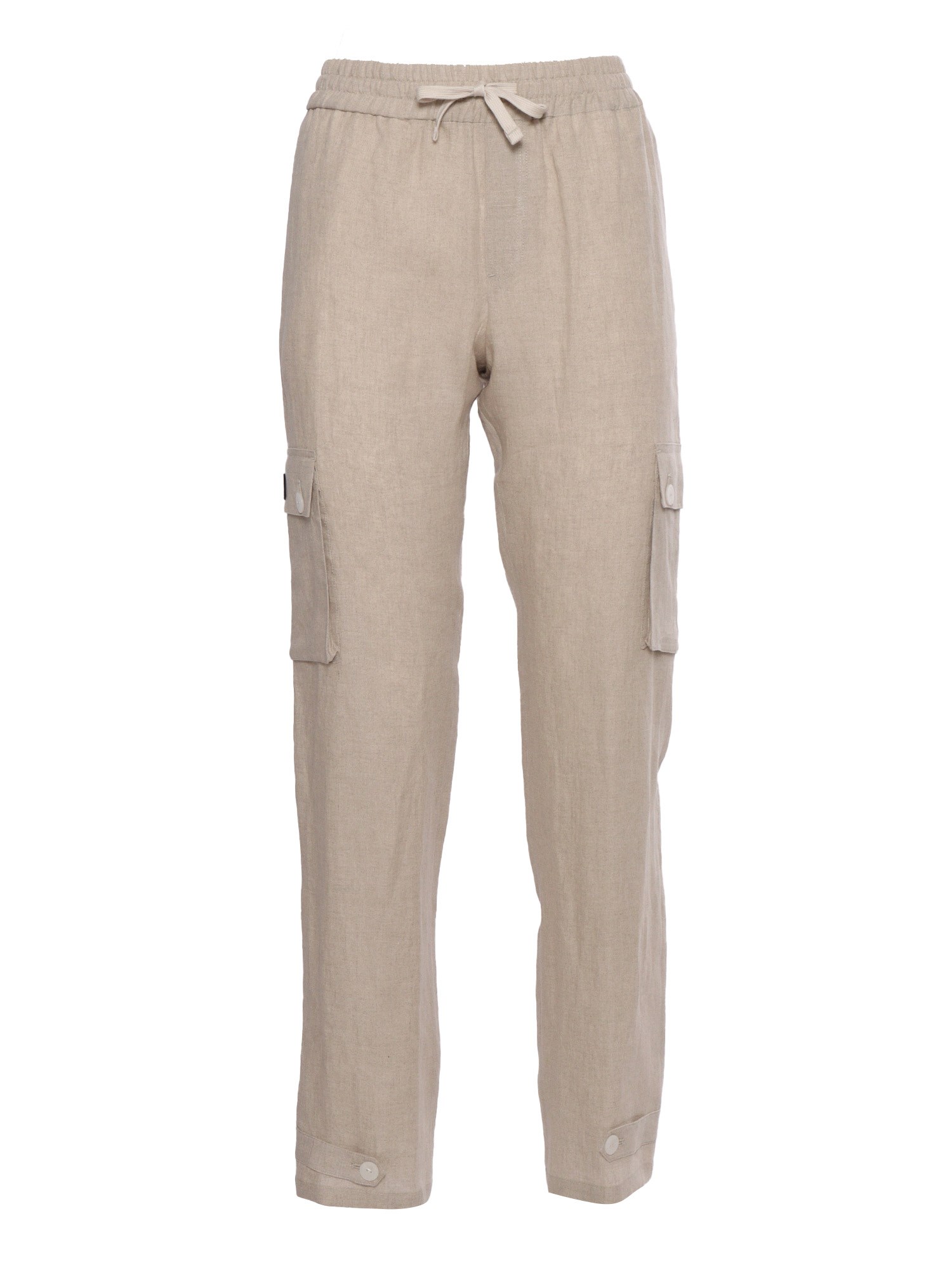 Dolce & Gabbana Junior D&g Linen Trousers In Beige