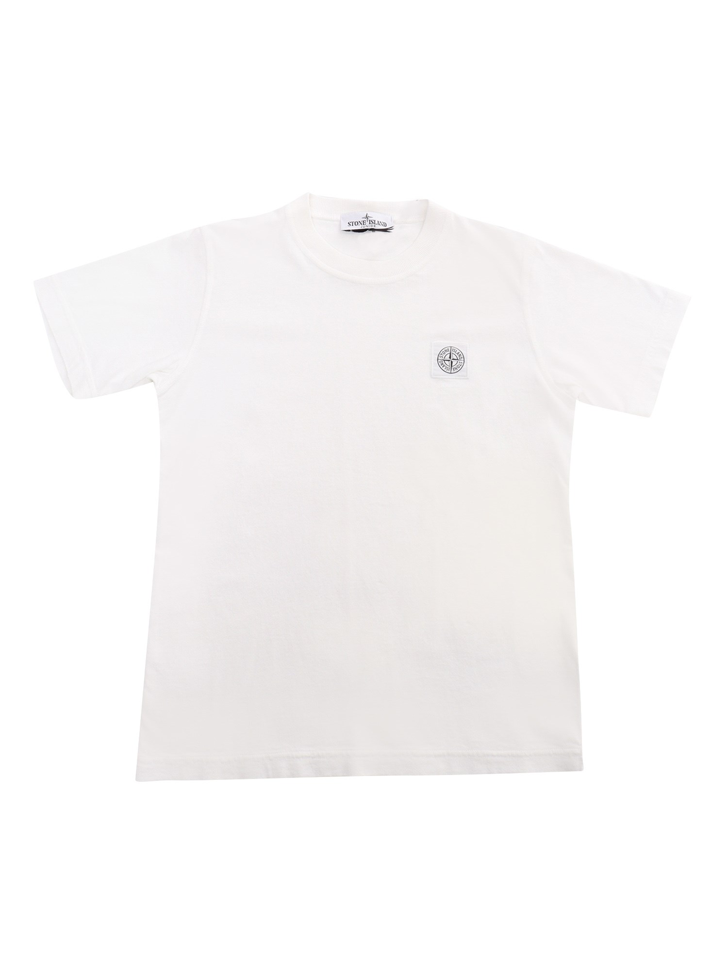 Stone Island White T-shirt With Logo