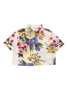 Dolce & Gabbana Junior Floral D&G shirt