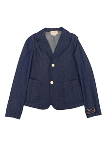 GUCCI KIDS GG denim blazer