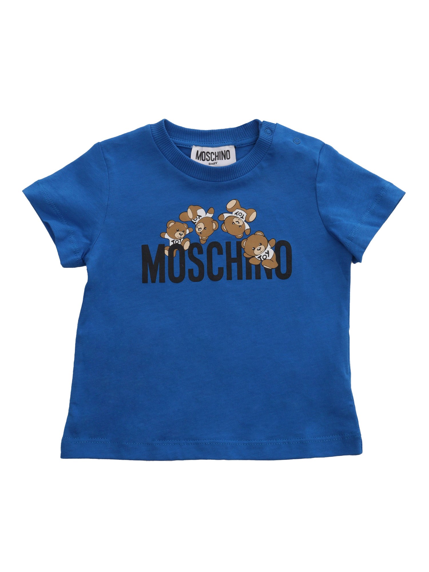 Shop Moschino Kid Blue T-shirt