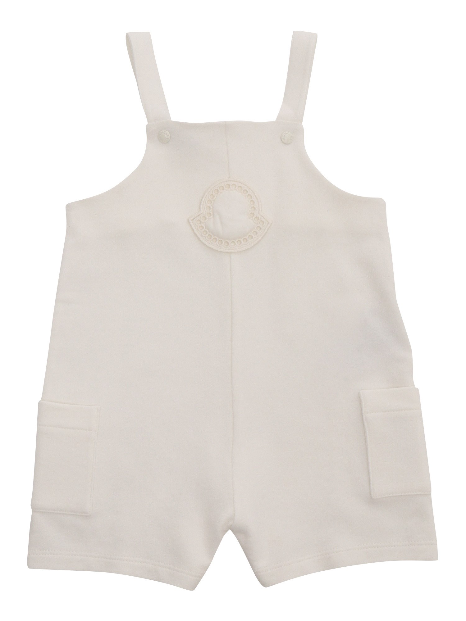 Moncler Baby Babies' Cream-colored Jumpsuit In White