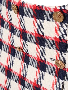 Versace Skirt in tartan tweed