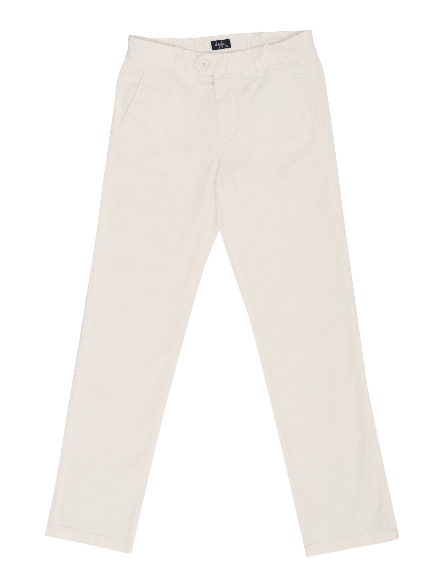 Shop Il Gufo Cotton Trousers In White