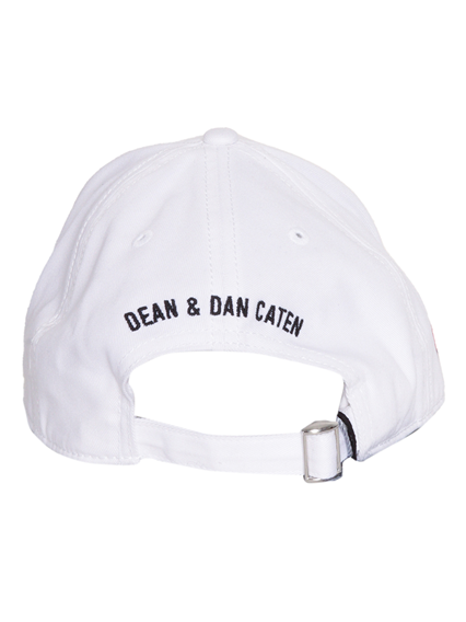 D-Squared2 White hat with logo