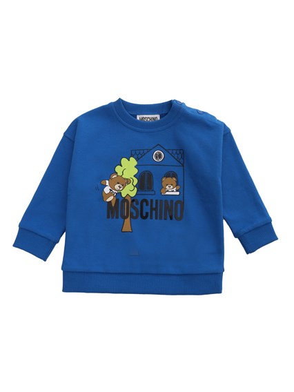 Moschino Kid Blue sweatshirt