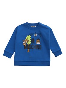 Moschino Kid Blue sweatshirt