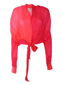FORTE FORTE Red shaded silk shirt