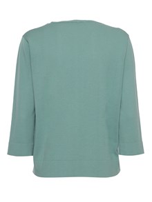 Kangra Cashmere Aqua green cotton sweater