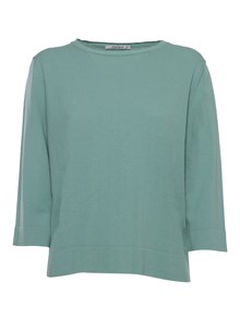 Kangra Cashmere Aqua green cotton sweater