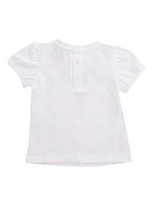 Moschino Kid T-shirt bianca con logo