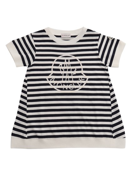 Moncler Enfant Striped t-shirt with logo