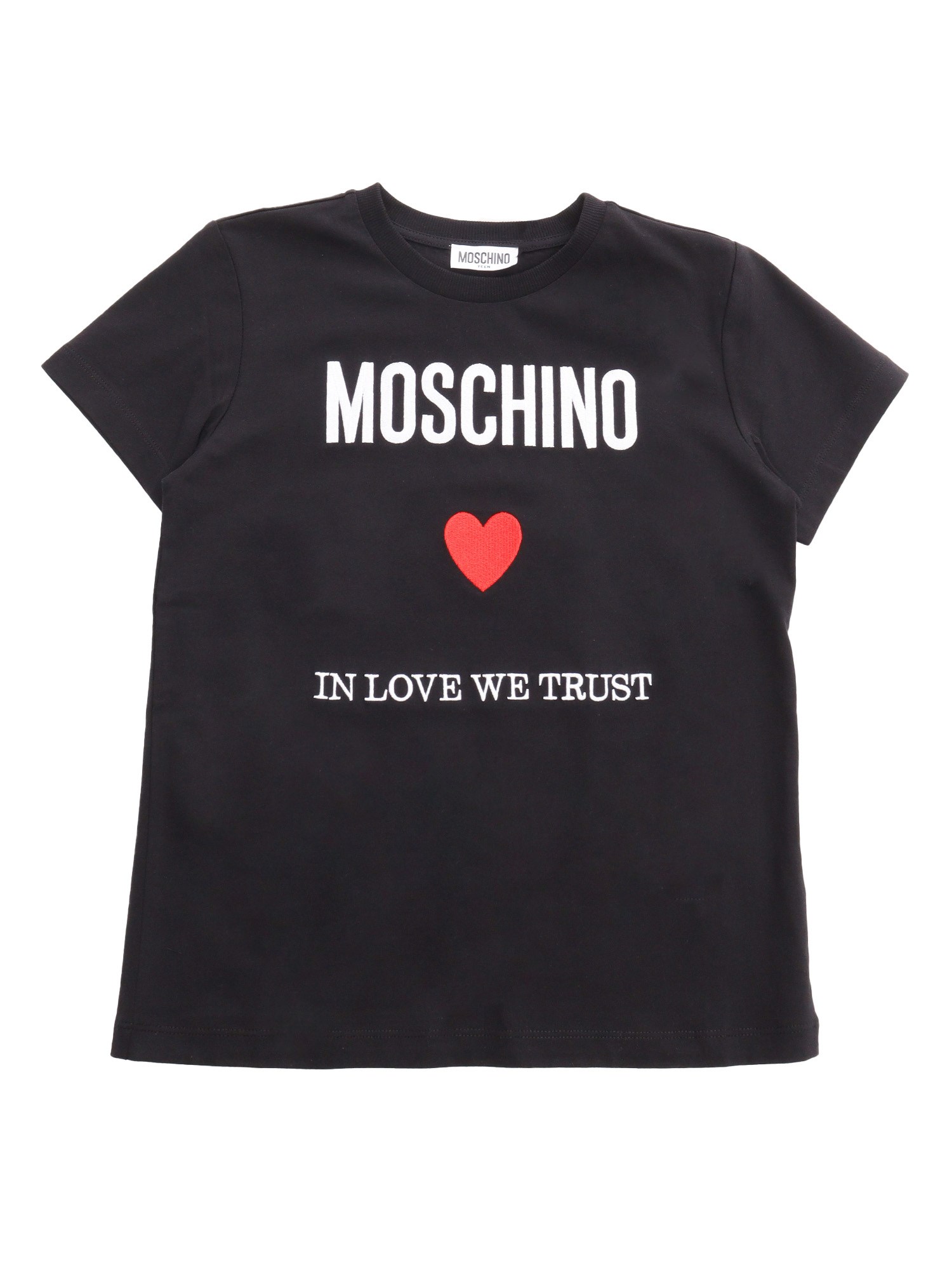 Shop Moschino Kid Black T-shirt