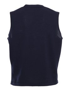 Kangra Cashmere Blue knitted vest