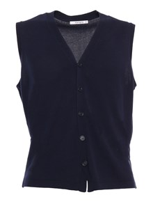 Kangra Cashmere Blue knitted vest