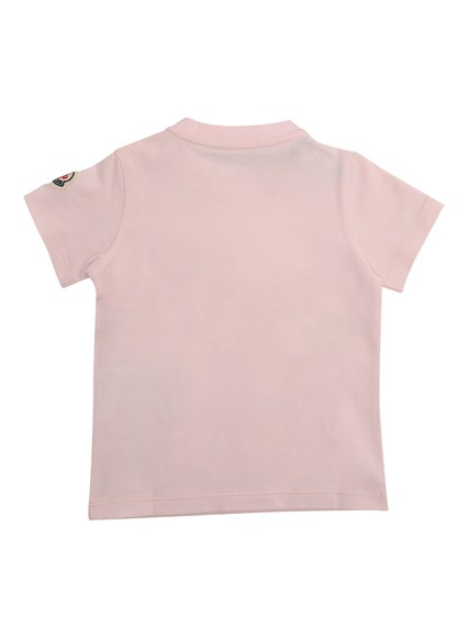 Moncler Baby T-shirt rosa con logo