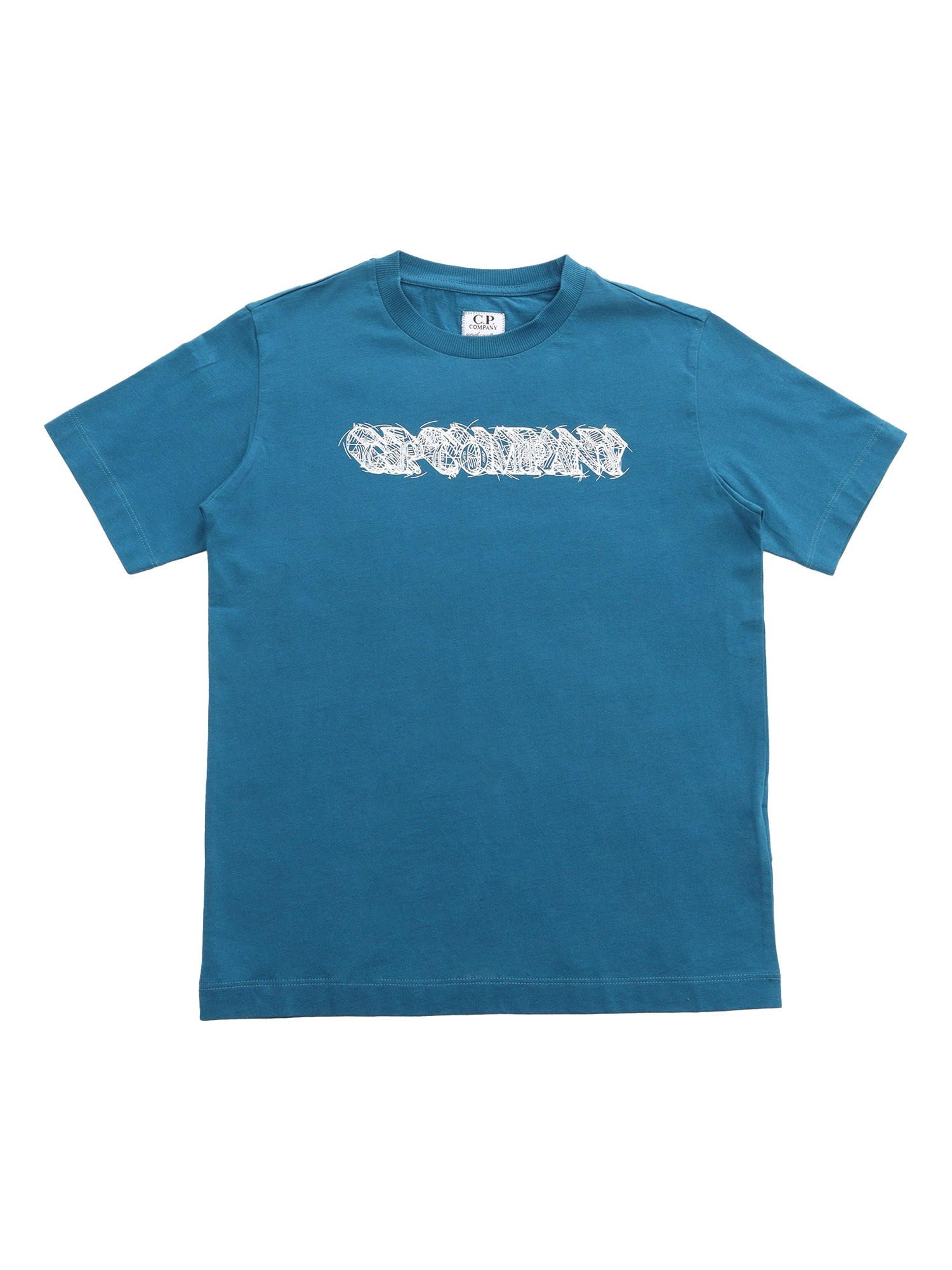 C.p. Company Blue T-shirt With Logo